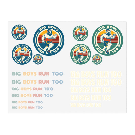Big Boys Run Too Sticker Sheets