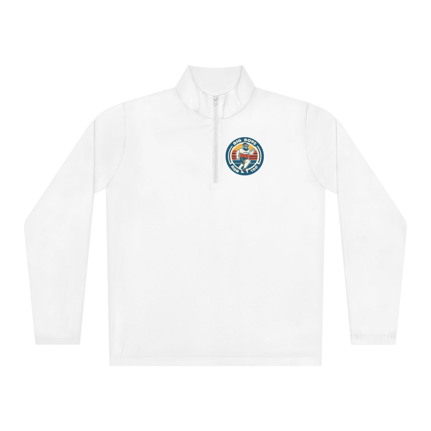 Big Boys Run Too Unisex Quarter-Zip Pullover