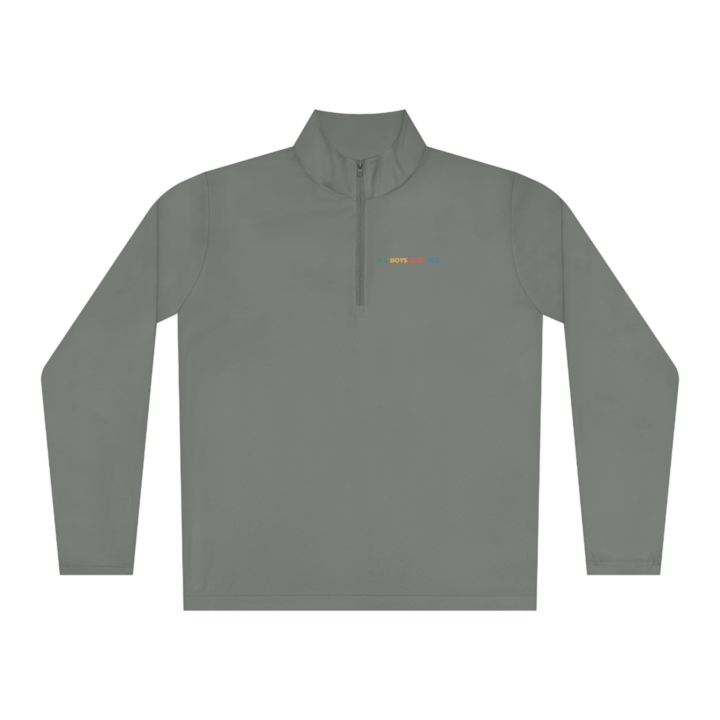 Big Boys Run Too Unisex Quarter-Zip Pullover (ALT LOGO)