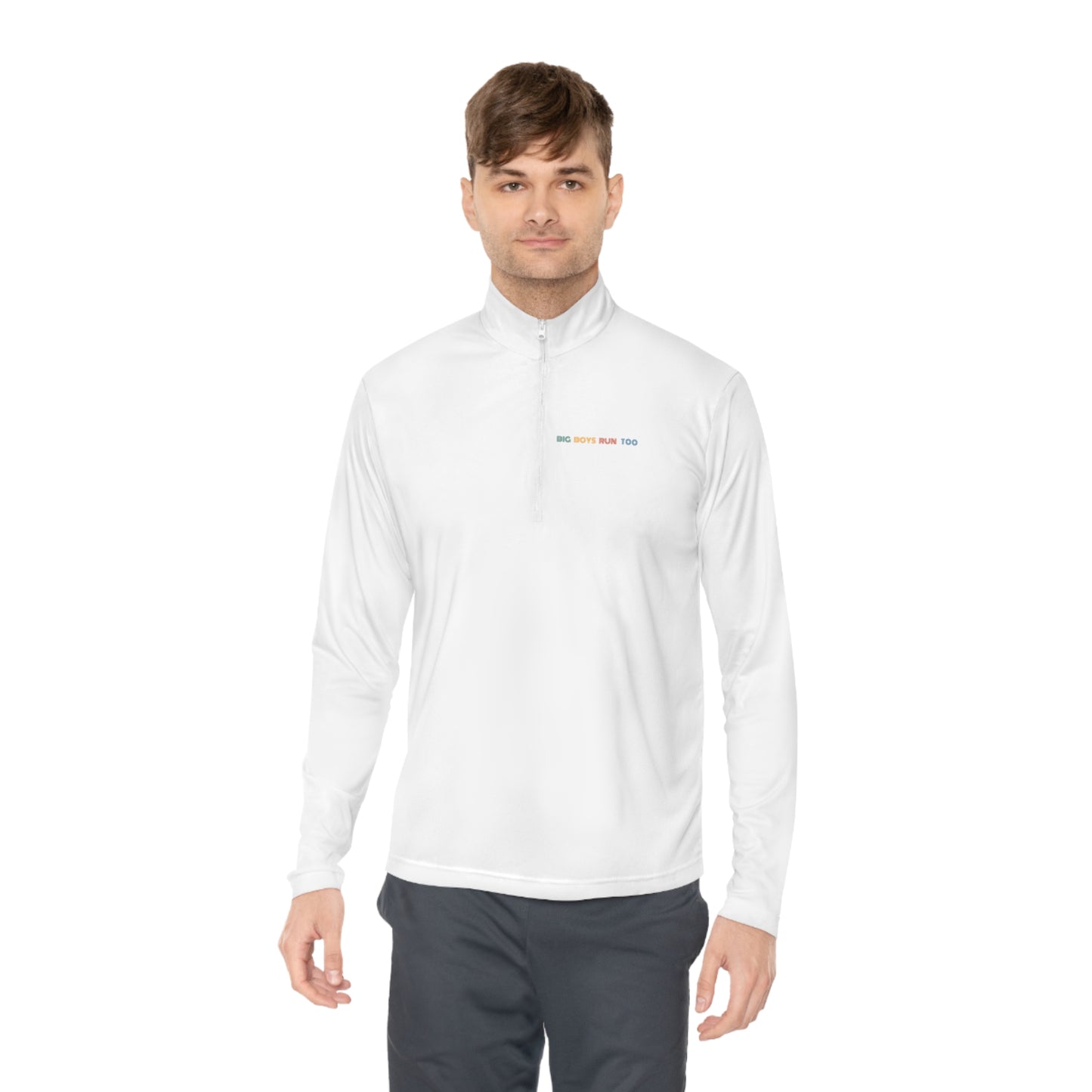 Big Boys Run Too Unisex Quarter-Zip Pullover (ALT LOGO)