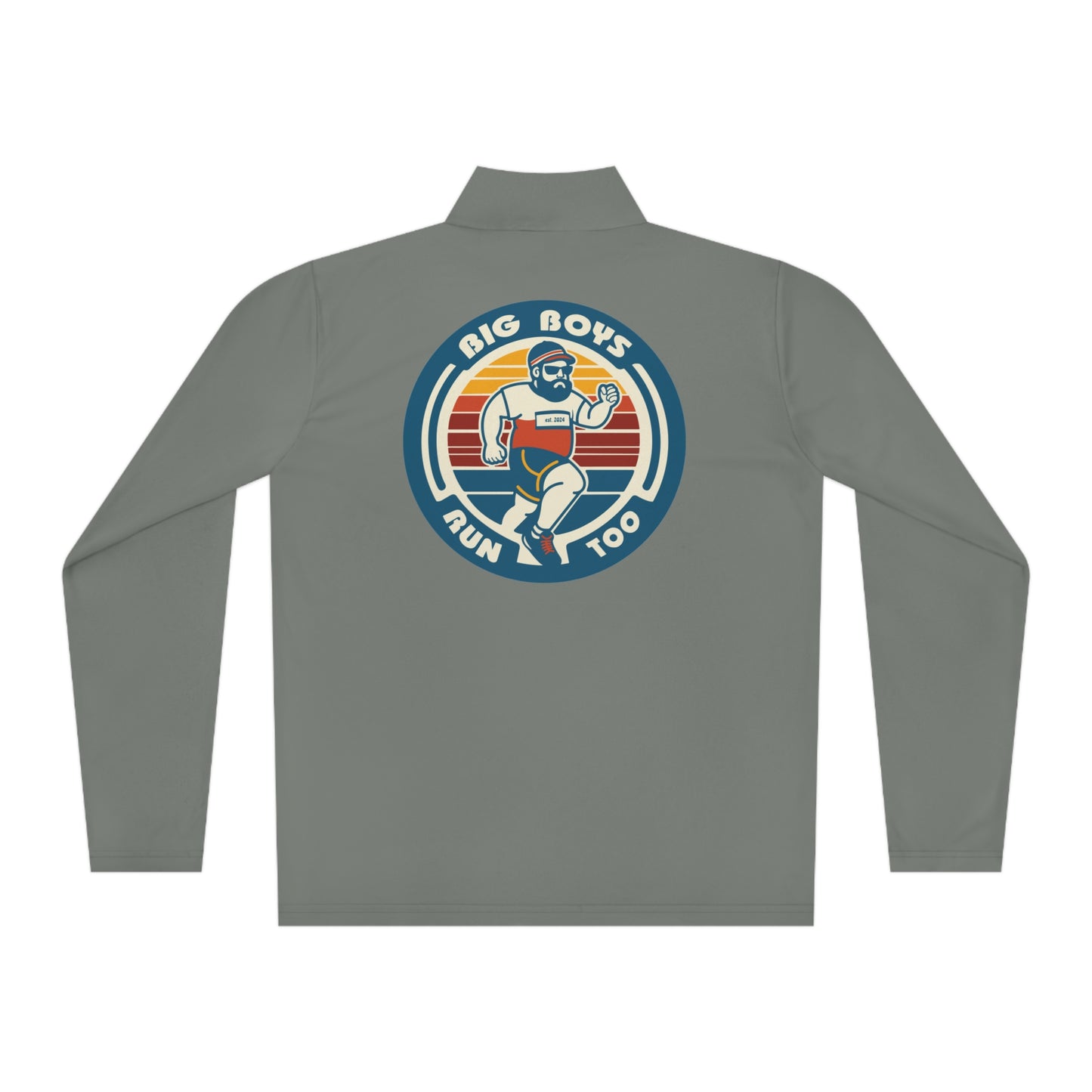 Big Boys Run Too Unisex Quarter-Zip Pullover (ALT LOGO)