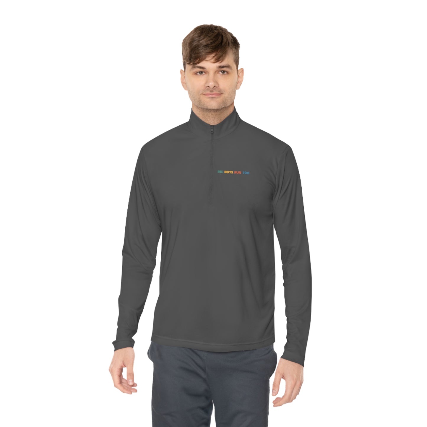 Big Boys Run Too Unisex Quarter-Zip Pullover (ALT LOGO)