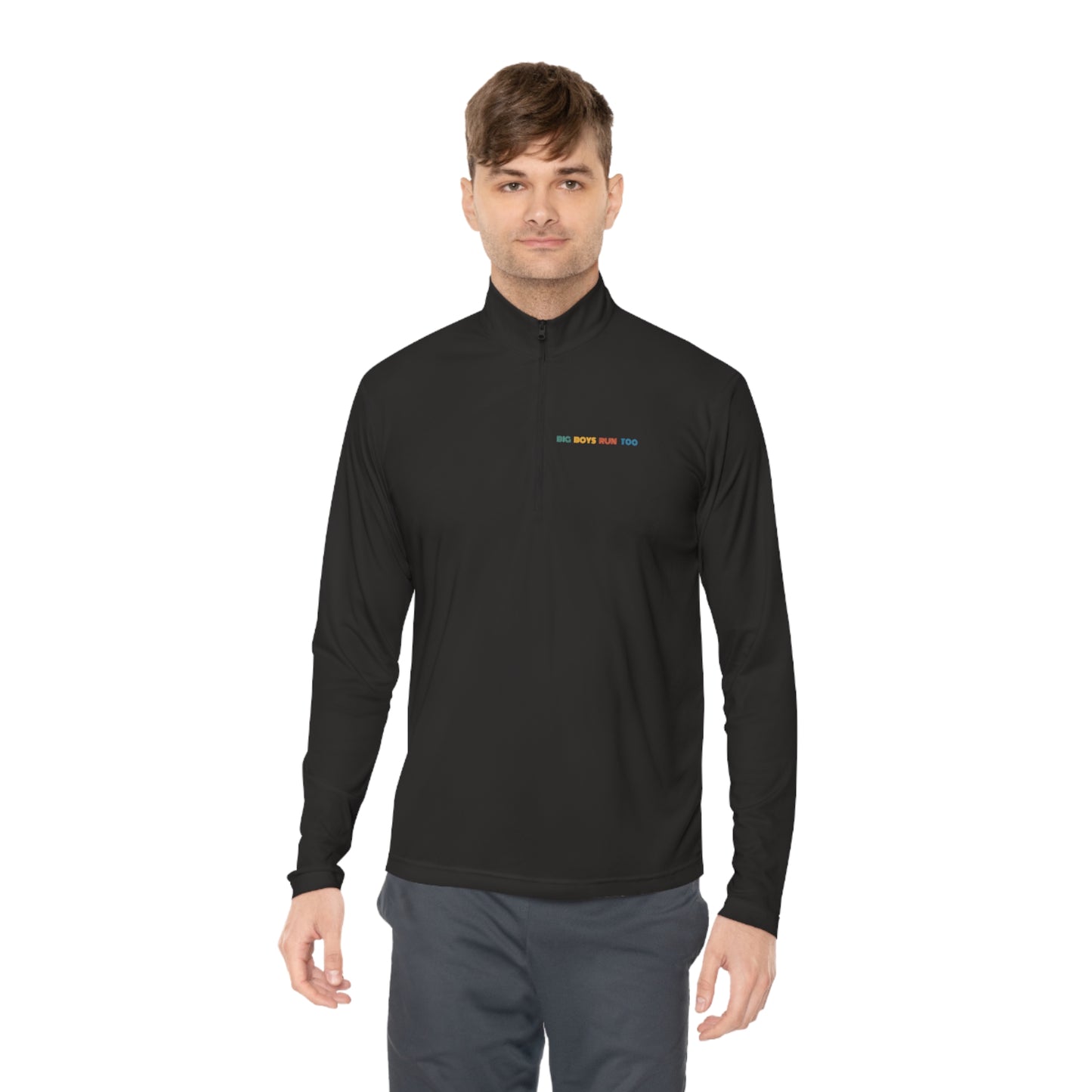 Big Boys Run Too Unisex Quarter-Zip Pullover (ALT LOGO)